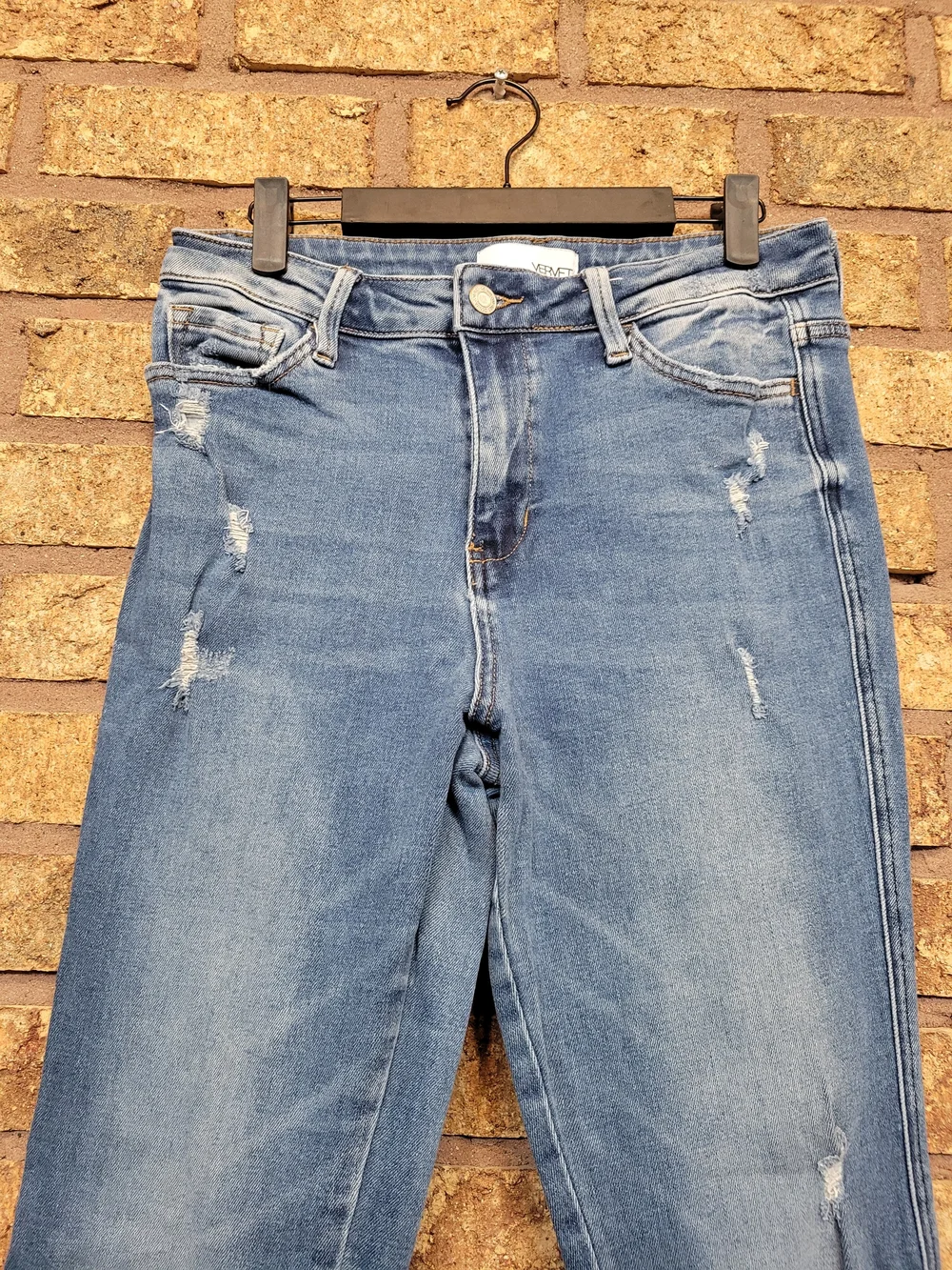 Vervet High Rise Flare and Distressed Denim Jeans Size 29 - Picture 9 of 11